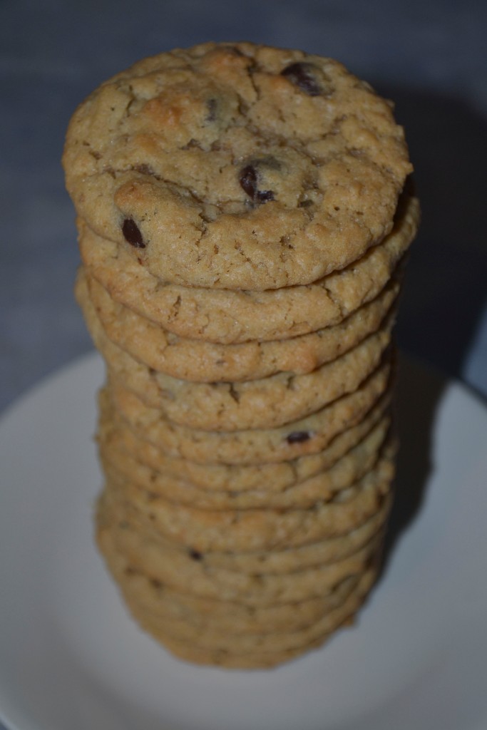 A tower of "regular" cookies. 