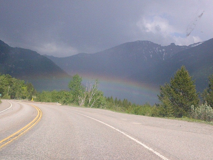 A rainbow in East Kootenay British Columbia. 