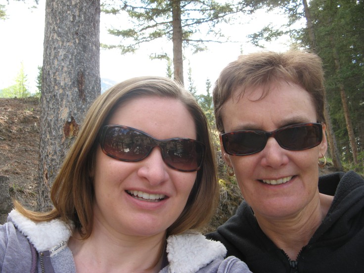 Mom and I in Banff National Park, Alberta. 